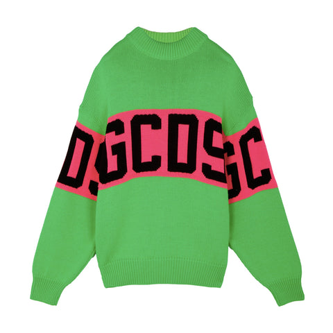 COLORFUL LOGO SWEATER