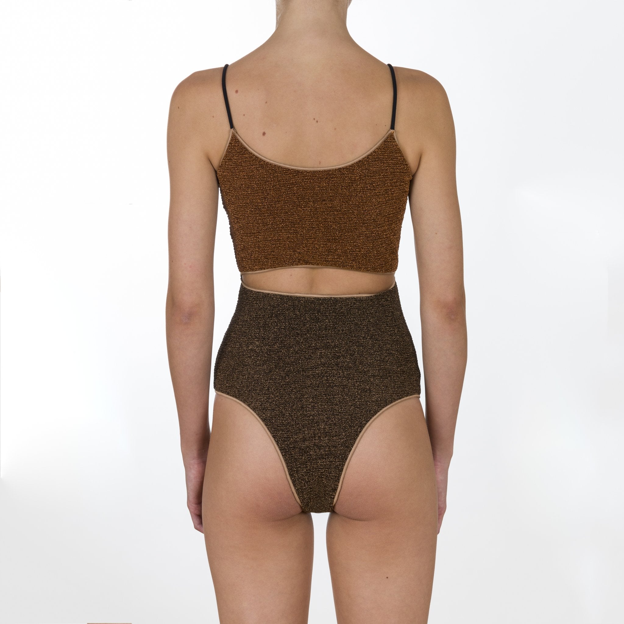 DOUBLE LUREX SWIMSUIT