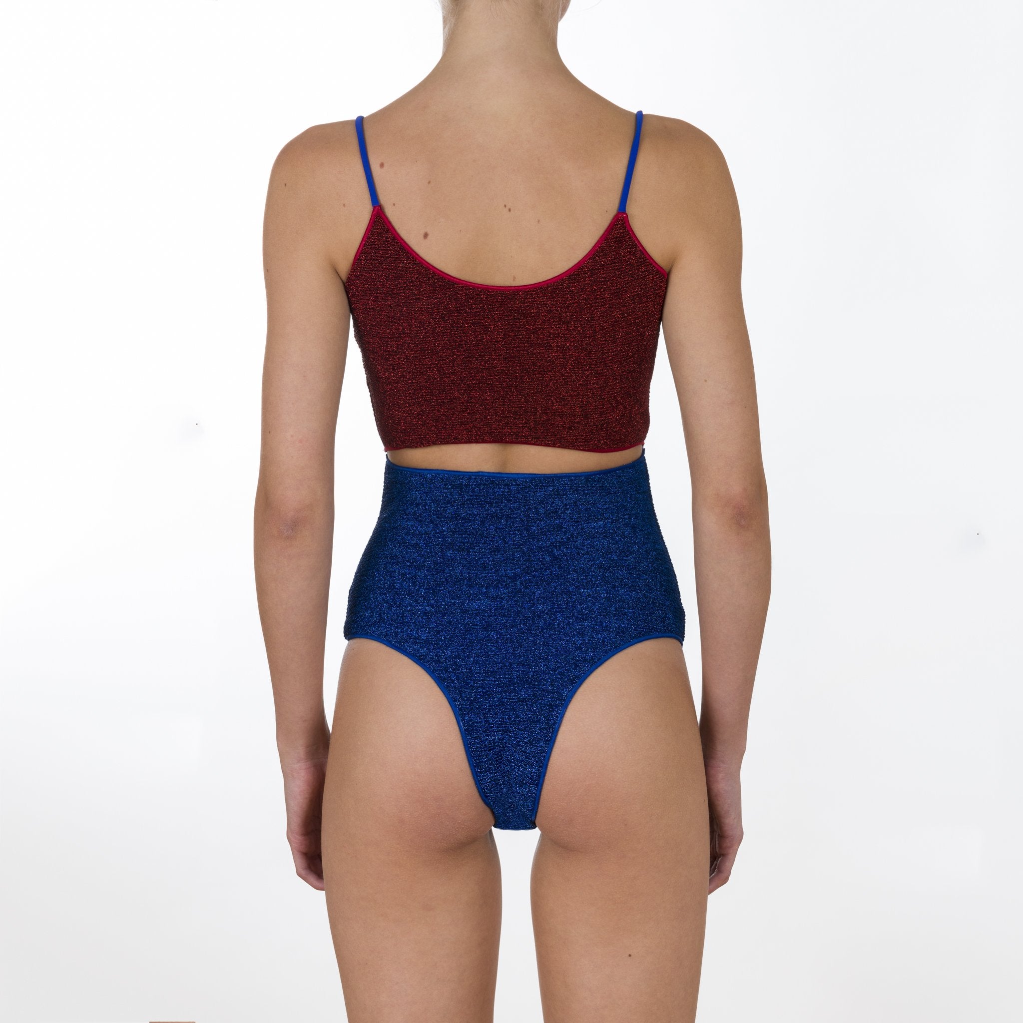 DOUBLE LUREX SWIMSUIT