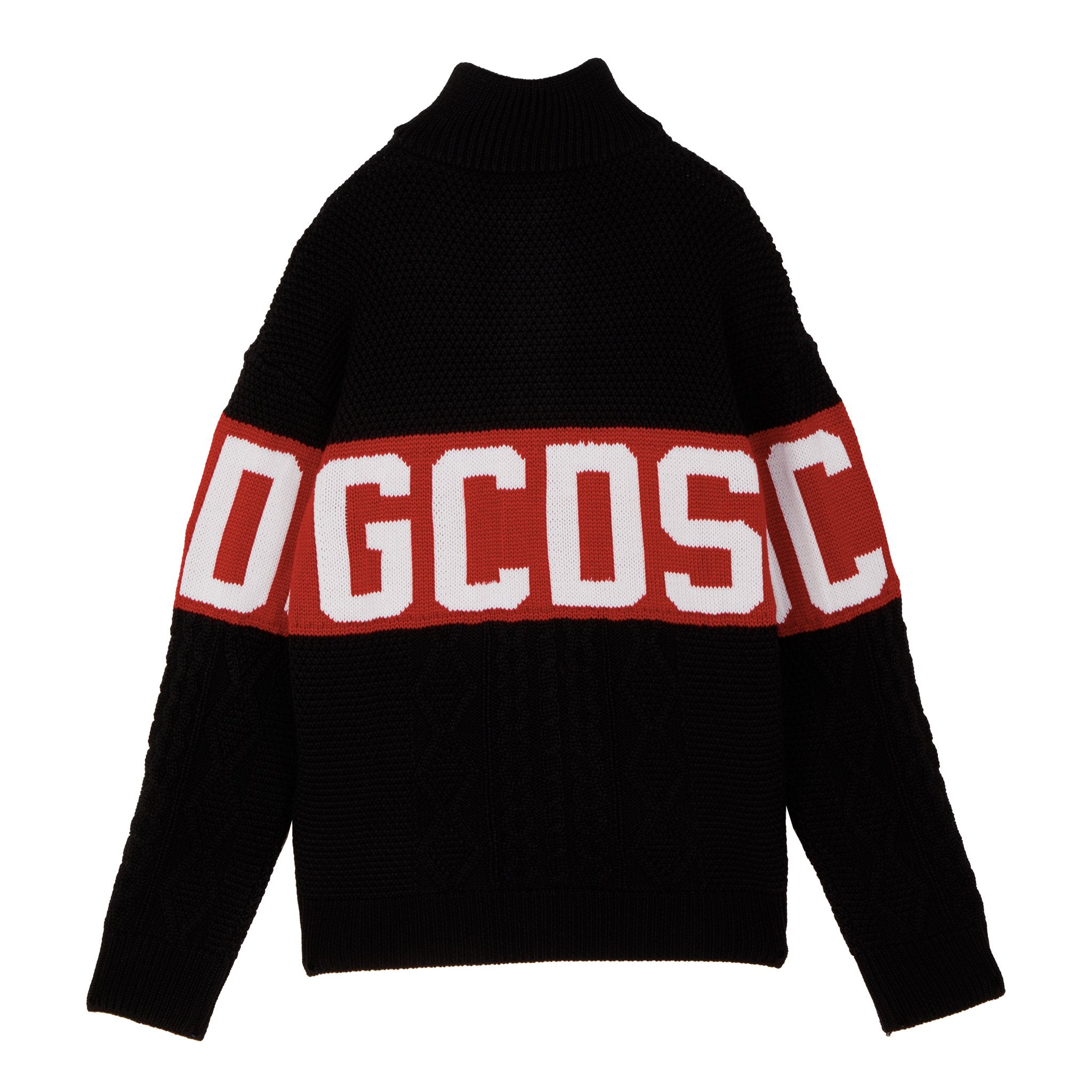 LOGO HALF ZIP SWEATER