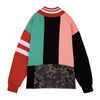 PATCHWORK HALF ZIP SWEATSHIRT