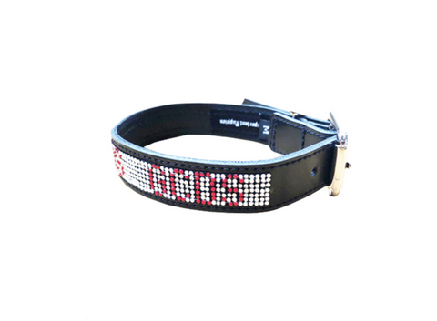 CRYSTALS LOGO COLLAR